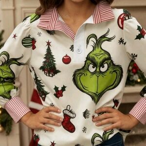 Festive Grinch Christmas Sweater